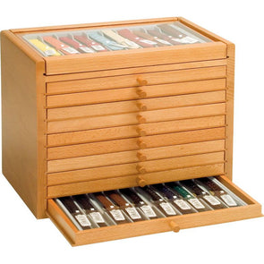 Watch strap wooden cabinet holds 120