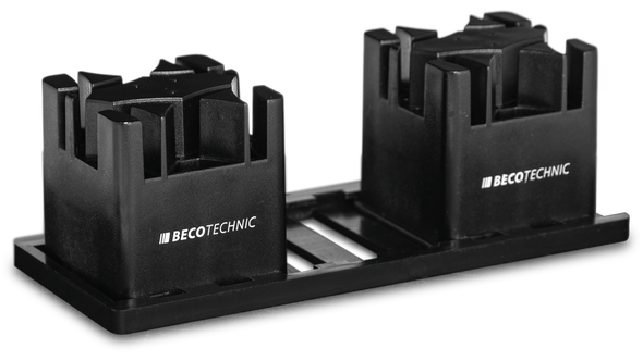 Beco Technic roller belt shortner DUO, 2 strip holders made of plastic with grid rail