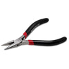 Link remover strap pliers with small notch for shortening flexible bracelets