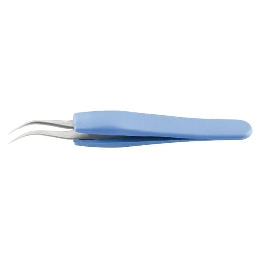Tweezers Bergeon 7572-ESD-7 ESD Grain Tongs Form 7, handle coated with nitrile rubber