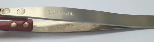 Tweezers 88 SA-M with fibre wood tips, medium tips, 2 mm
